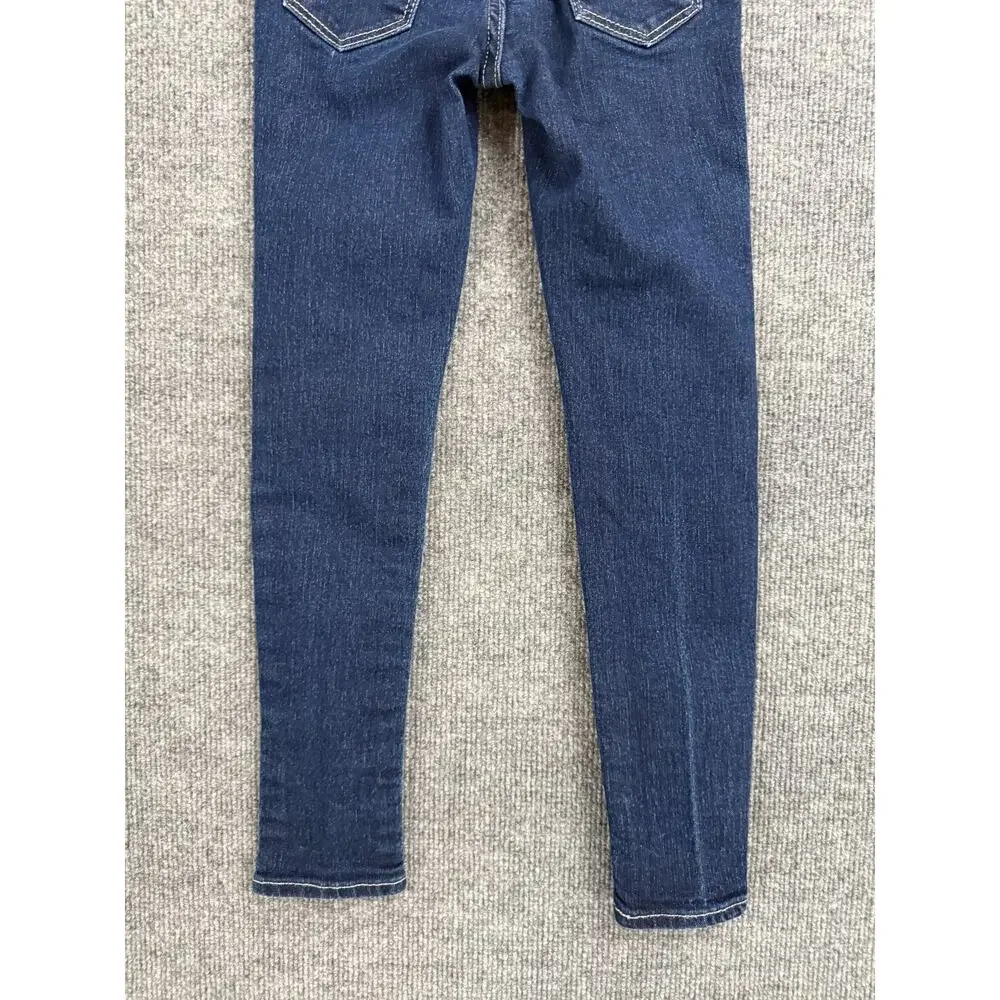 Gap Kids Stretch Super Skinny Jeans Girls Size 7 Dark Wash Adjustable Waist